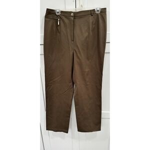 Doncaster Olive Pants Career Casual Comfort Stretch‎ Size 12